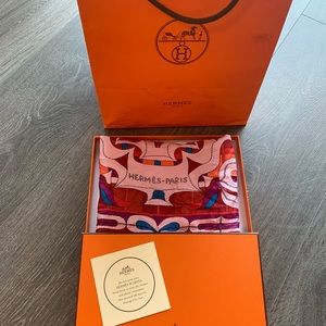 Authentic HERMES Silk Scarf.